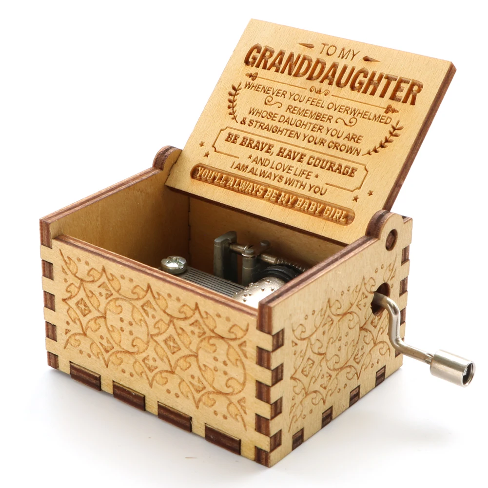 To my son gift Wooden Music Box You Are My Sunshine Birthday Gift Christmas New Year Gift