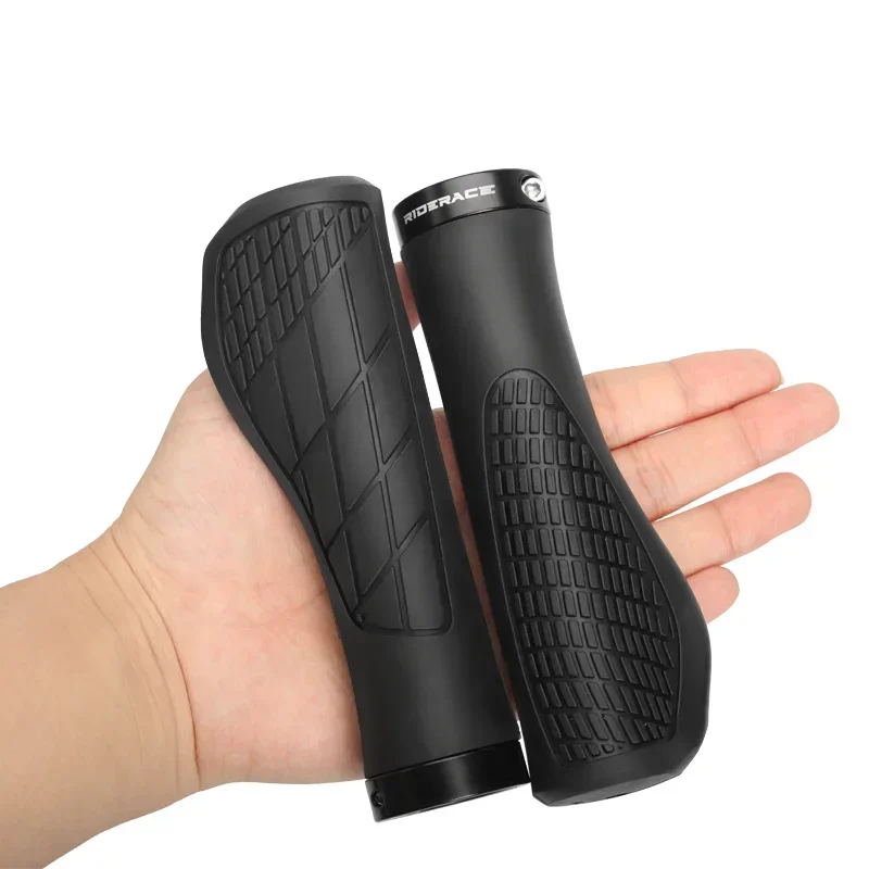 Bicycle Handlebar Grips Soft Rubber For MTB Mountain Bike Shockproof Anti-Slip Lock On Ergonomic Cycling Handle Bar Parts