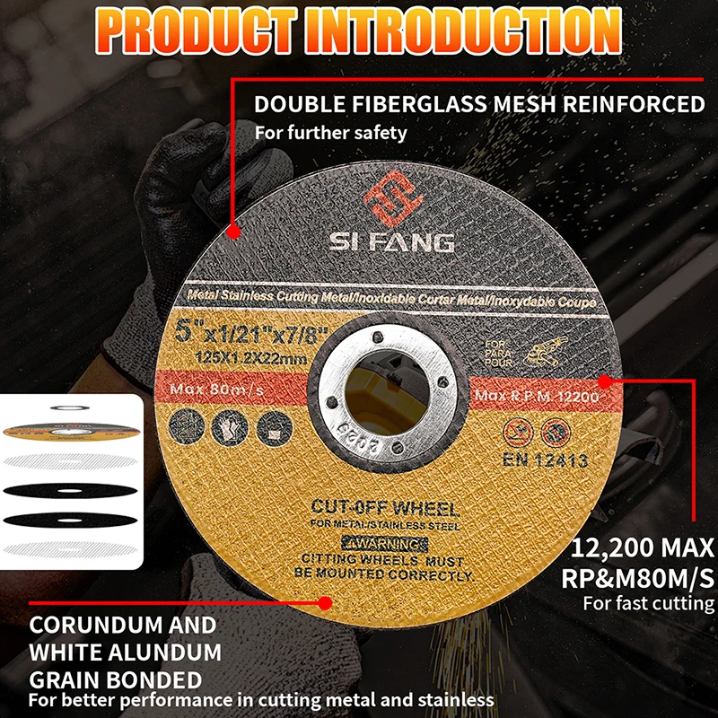 Cutting Disc 125mm Circular Resin Saw Blade Grinding Wheel 5