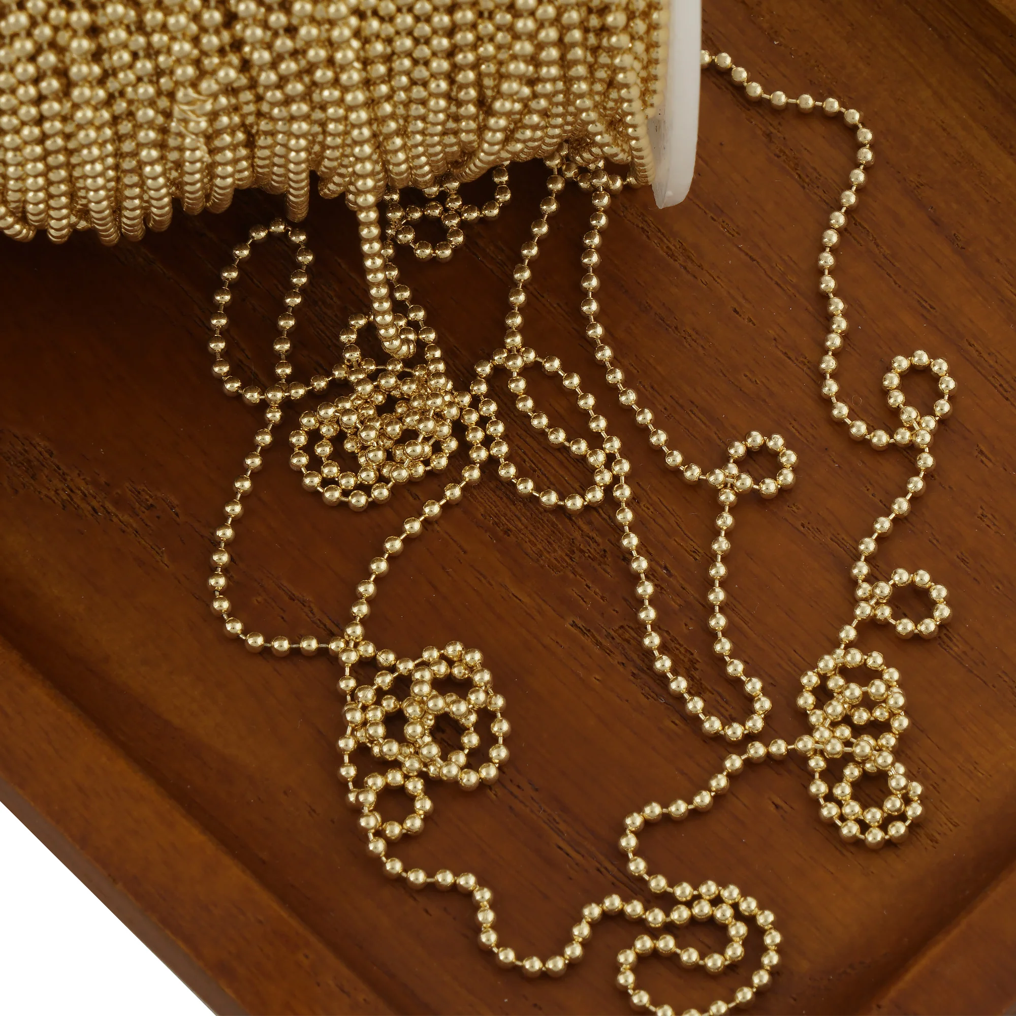 6 Feet 14k Gold Filled Ball Chain for Jewelry Making Necklace Bracelet Chain Gold Filled Craft Supplies Free Shipping