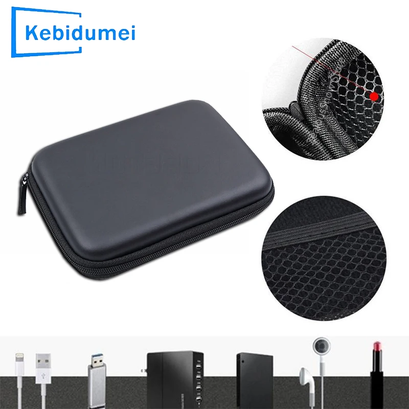 HDD Box Case 2.5 Inch Portable Hard Drive Bag for External HDD Cable storage Protection