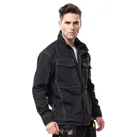 Men's Black Welding Work Jacket