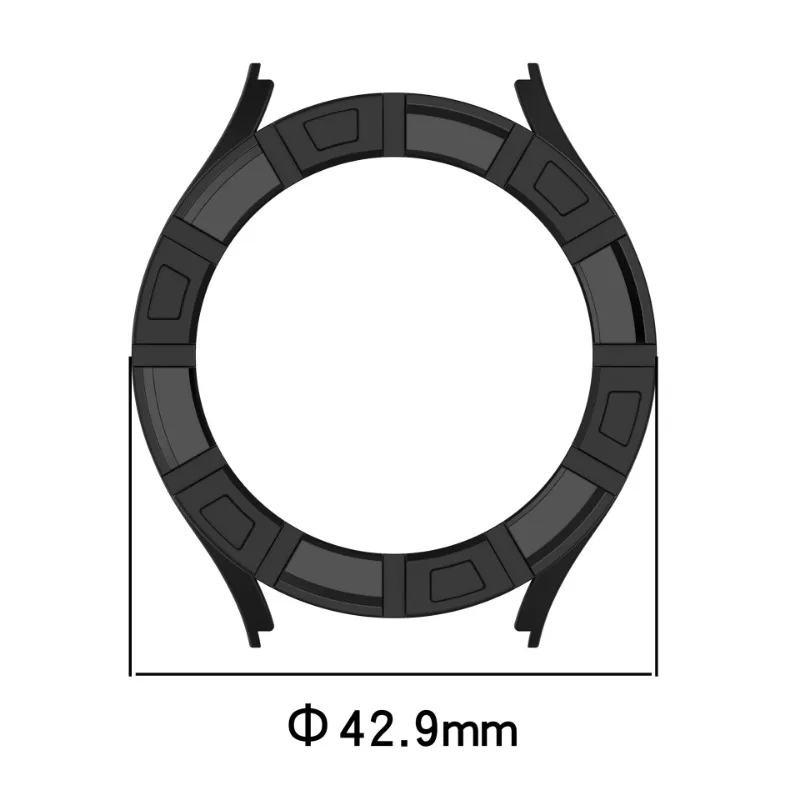 Soft TPU hollow case for Samsung Galaxy Watch 7 44mm 40mm silicone protective bumper accessories