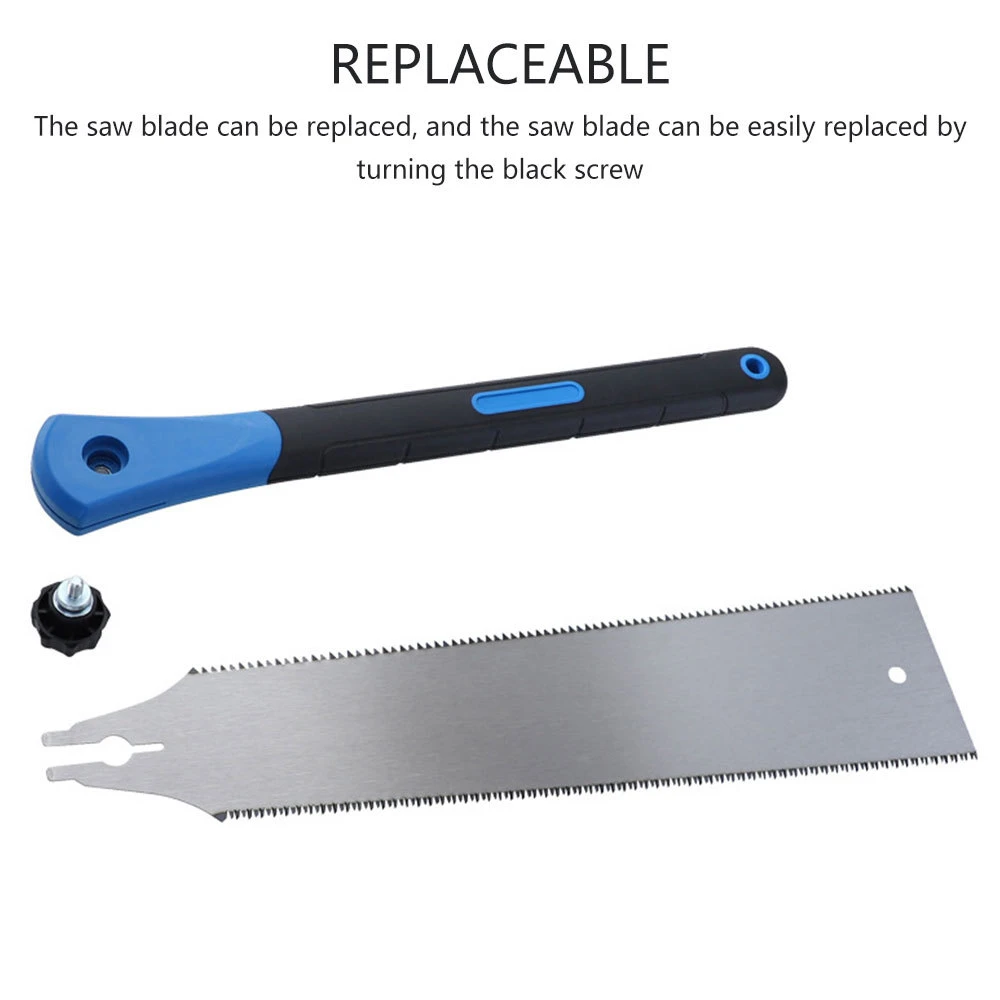 Japanese Hand Saw Stainless Steel Pull Saw Double Edge Flush Cut 3 Side Grinding Teeth Handheld Trim Cross-cut hand saw,multi purpose saw,handheld saw