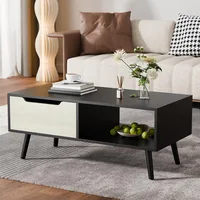 Modern Coffee Table, Wooden Cocktail with Storage, Minimalist Hallway Table, Café Tables 1
