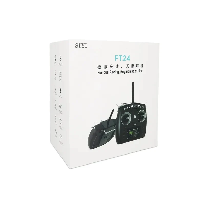 SIYI FT24 Transmitter 2.4G Remote Controller with Bluetooth Long Range Mavlink Telemetry Datalink Mini Receiver Option 15KM