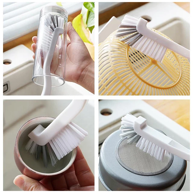 Brosses de nettoyage de cuisine pour usage domestique sur baignoire, douche, cuisine, sols de carrelage, évier, rainures, pistes de fenêtre 3