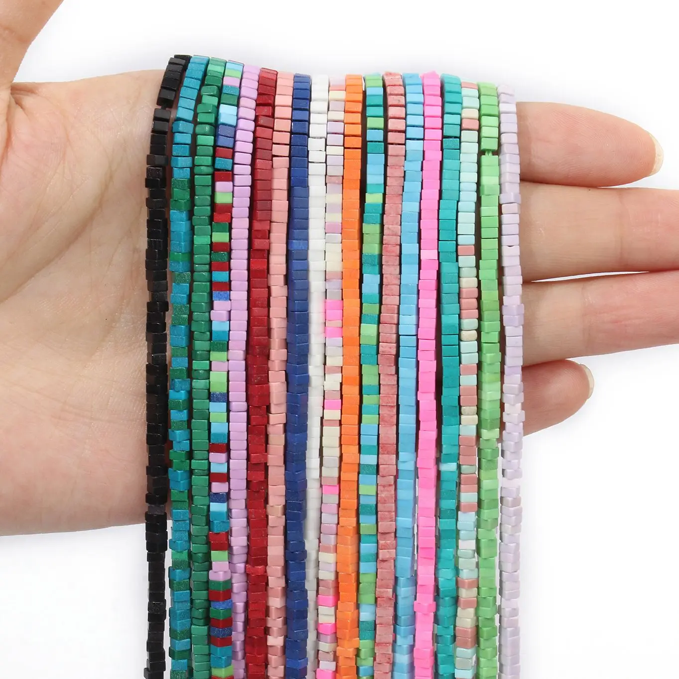 

2x1mm Square Gasket Chips Shape Beads Diy Loose Beads Jewelry Make DIY Bracelet Simple Jewelry Accessories Wholesale Supplies