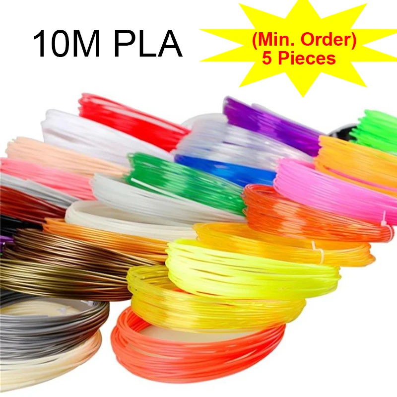 5 Pieces (Min. Order)  10M PLA Filament For 3d Printer Pen  Diameter 1.75mm  Plastic for 3D Pen 3D Printer Pen Replacement