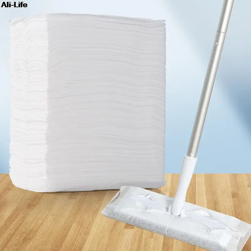100pcs Disposable Electrostatic Dust Removal Mop Paper Home Kitchen