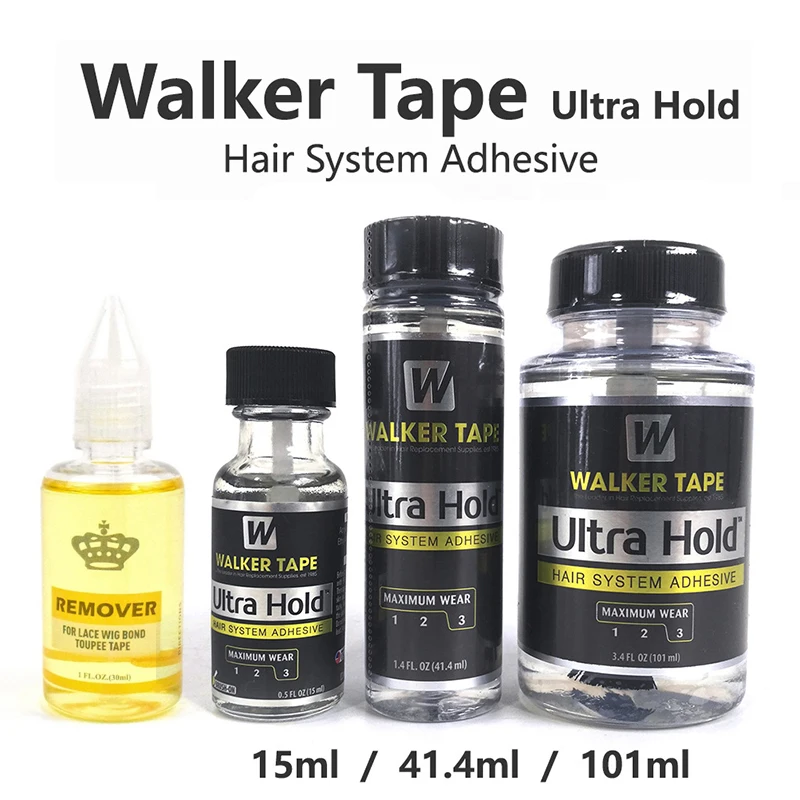 15ml/41.4ml/101ml Ultra Hold Bond Hair System Adhesive Glue Brush-on Lace Wig Silicone Glue For Wig/Toupee/Closure professional hair glue 0 5floz 15ml ultra hold glue and remover toupee tape hair system adhesives brush for lace wig toupee