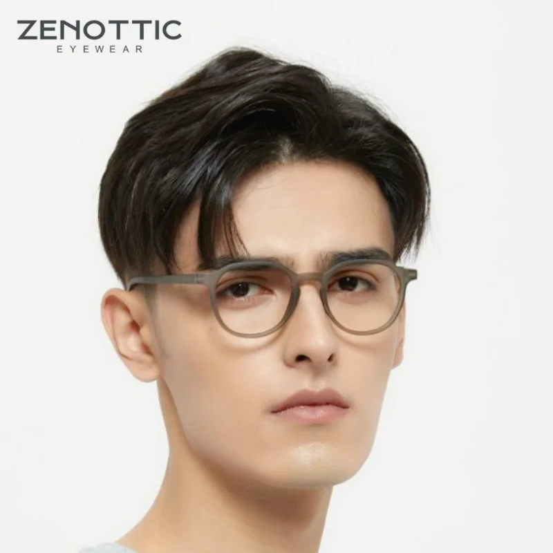 ZENOTTIC 2023 레트로 원형 블루라이트 차단 안경, 유니섹스 패션 420007, 블루라이트 차단 원형 컴퓨터 안경