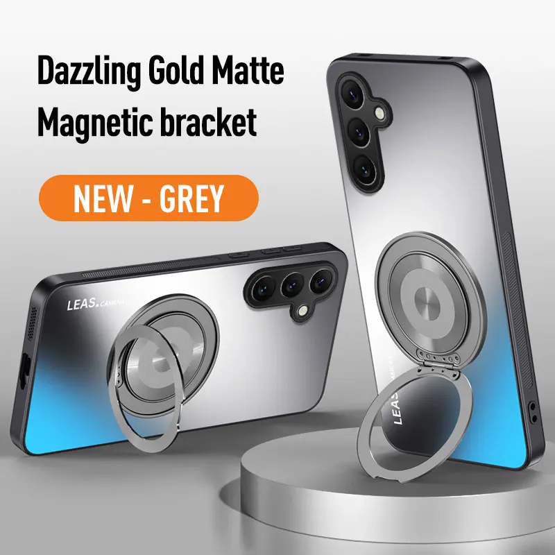Magnetic Ring Stand Protective Phone Case with Enhanced Grip