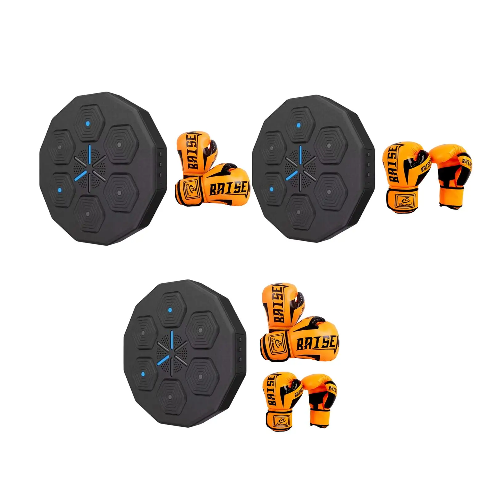 

Electronic Music Boxing Machine Wall Target Training Equipment Wall Mount with Gloves Reaction Target Punching Pad for Indoor