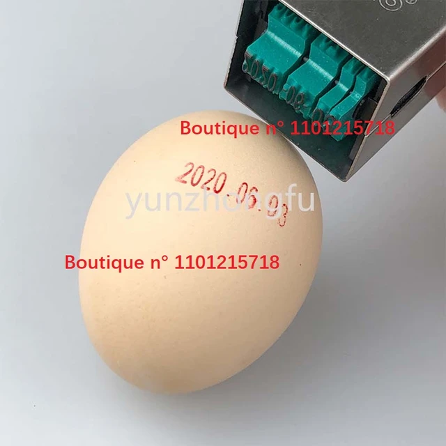 Egg coding machine Portable Date Stamp For Egg Supermarket Store