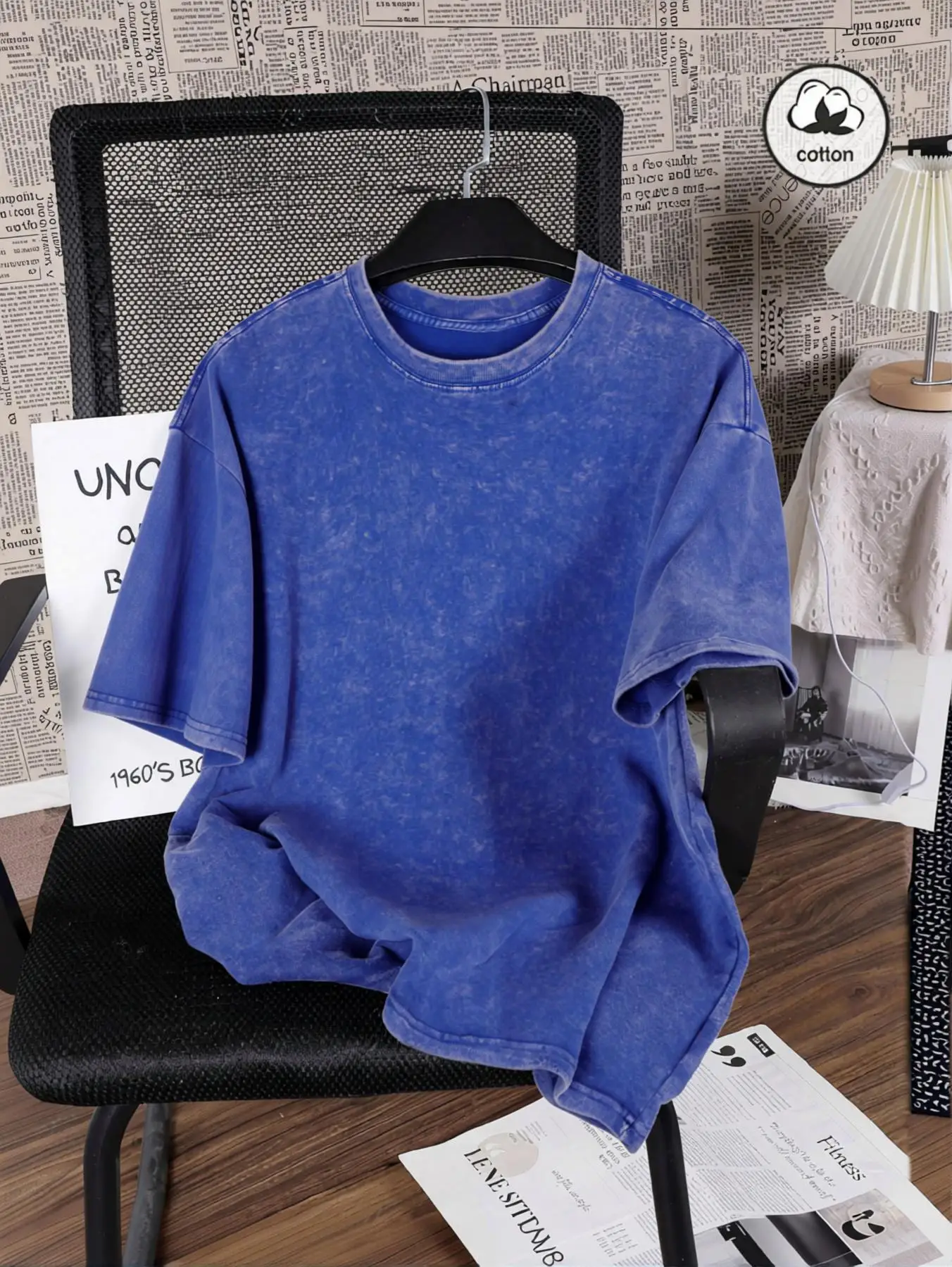 Unisex Vintage Washed Cotton Oversized T-Shirt