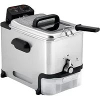 T-fal 3.5L Stainless Steel Deep Fryer with Basket, 1700W, Oil Filtration, Temp Control, Digital Timer, Dishwasher Safe Parts 1