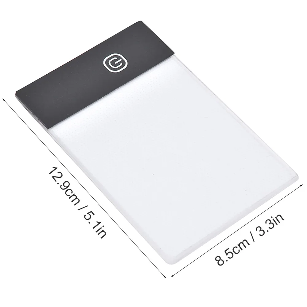A6 컴팩트 LED 라이트 패드 초박형 고투과율 드로잉 라이트 박스 USB 전원 디밍 가능 밝기 조절 아트 카피 보드