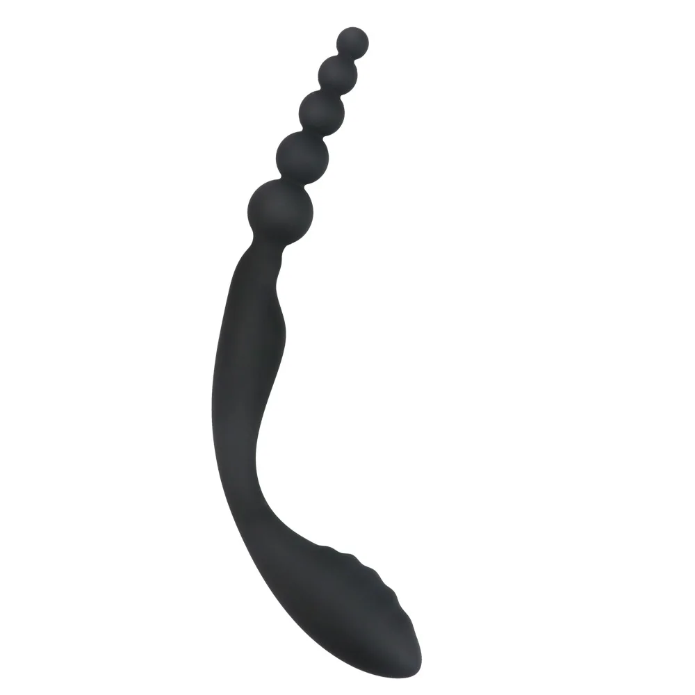 Silicone Double Ended Anal Bead Butt Plug Giocattoli Del Sesso Per Donna Vagina G-Spot Uomini Prostata Prodotti Sexy Per Adulti Prodotti Erotici Sexsh