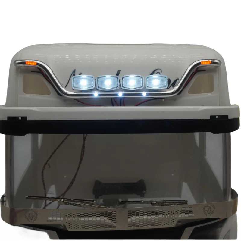 Tamiya Spotlight Lamp Square Front Dome Led Light Per Tamiya 1/14 Rc Truck Scania 770S Actros Volvo Tractor Rc Trailer Lesu Part