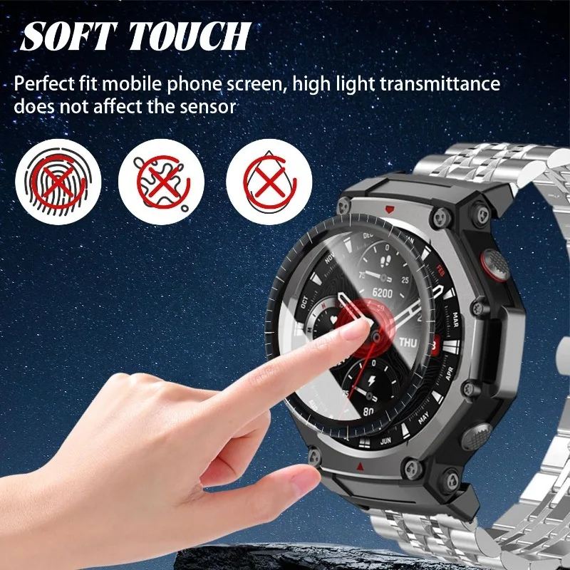 Anti-Scratch Full Coverage Screen Protector Pack for Smartwatches - Premium PMMA Film