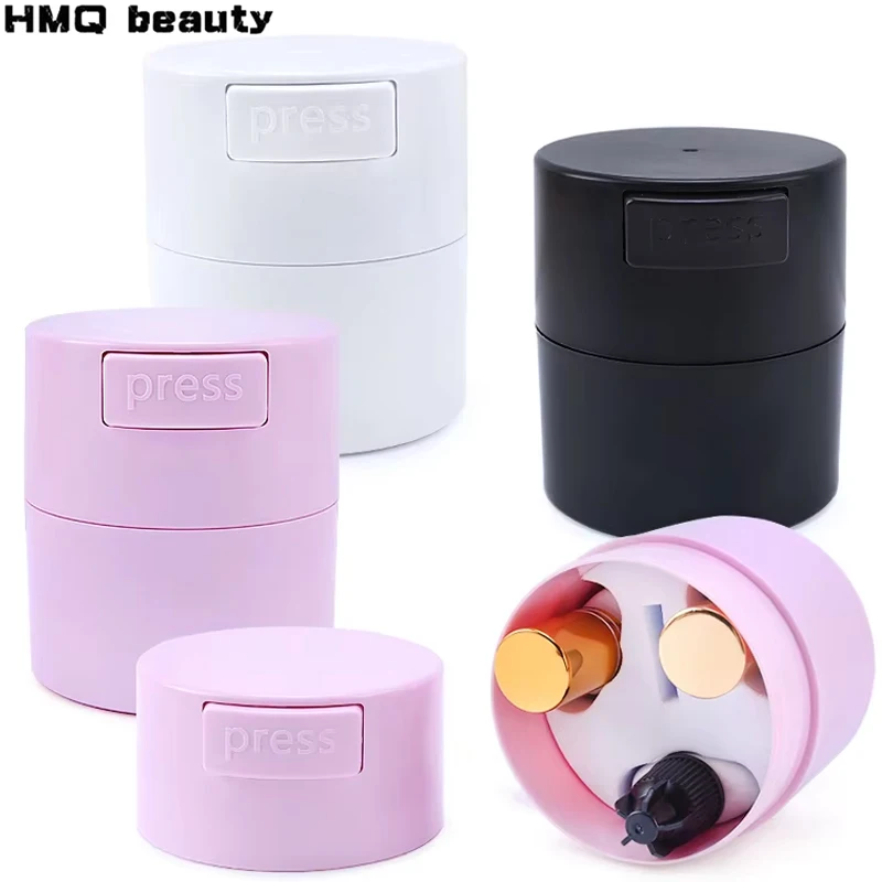 Eyelash Glue Storage Tank Container 3Color Adhesive Stand Sealed Jar Activated Carbon Storage Grafting False Lashes Beauty Tools