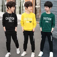 

Boys 2022 Spring New Pullover Two-Piece Set Boys Spring and Autumn Casual Sports Korean Suit Tide