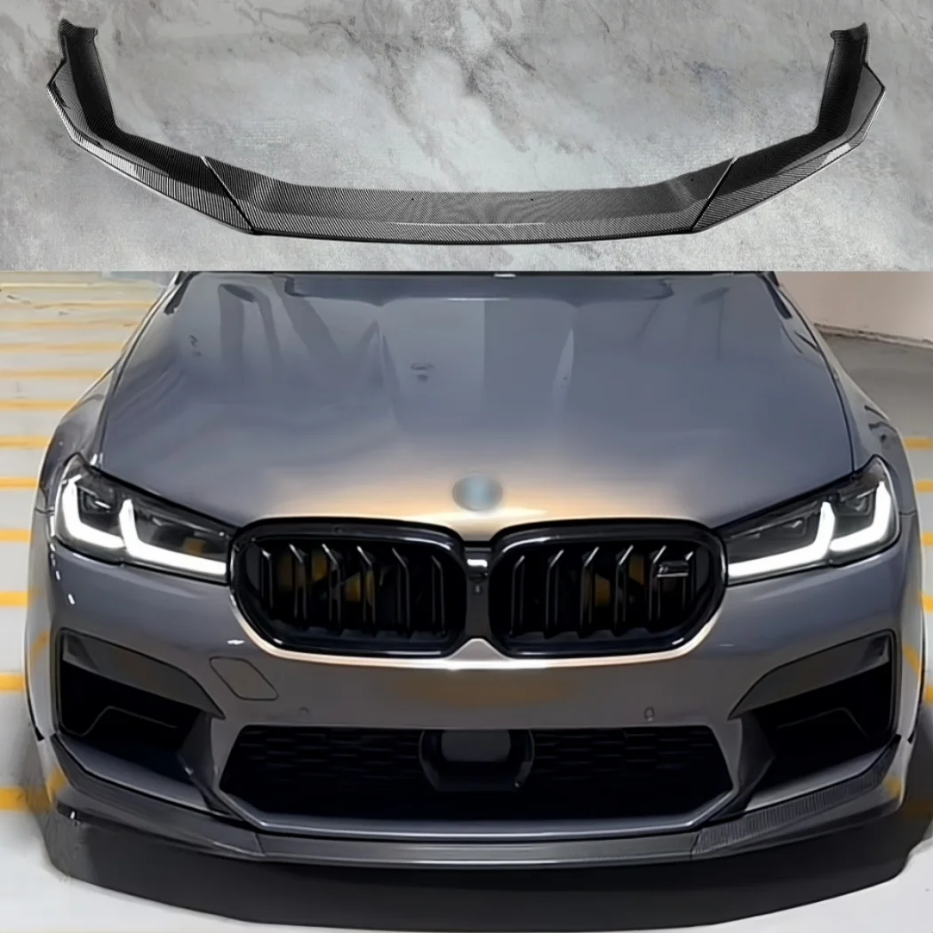 BMW 5 시리즈 M5 F90 LCI 2021-2024용 자동차 프론트 범퍼 립 디퓨저 스포일러 스플리터 바디 키트, 로워 립 카나드 립 프로텍터
