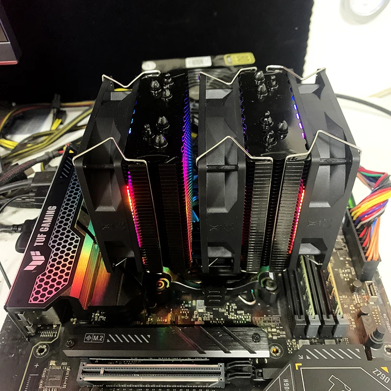 X99 CPU Air Cooler 6 Heat Pipes 4Pin PC Procesor Tower AM4 Cooler