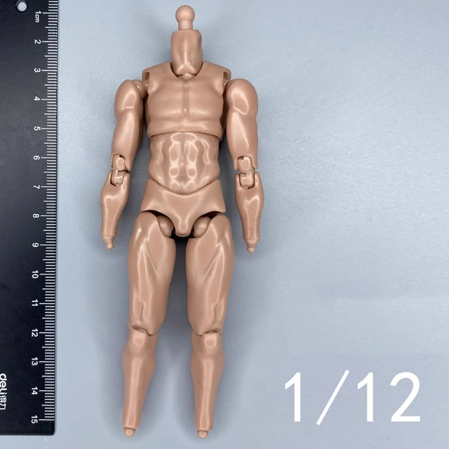 1/12 scale male half seamless body figure for 6 inches action figures -  AliExpress