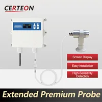 Wall Mounted Freon Leak Sensor IP65 0-1000ppm Refrigerant Gas Detector RS485 4-20mA Output High Accuracy HVAC Leak Alarm