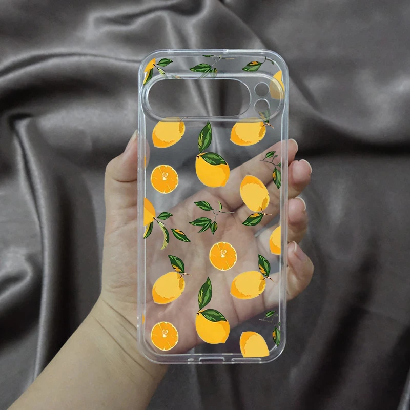 Charming Yellow Lemon TPU Phone Case - Transparent Soft Cover