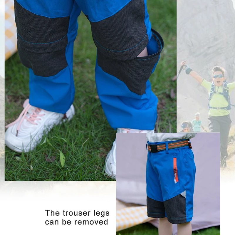 TRVLWEGO Hiking Pants Summer Boy&rsquo;s Convertible Lightweight Quick Dry Zip Off Kids Youth Outdoor UPF 50+ Casual Cargo Trousers hiking pants