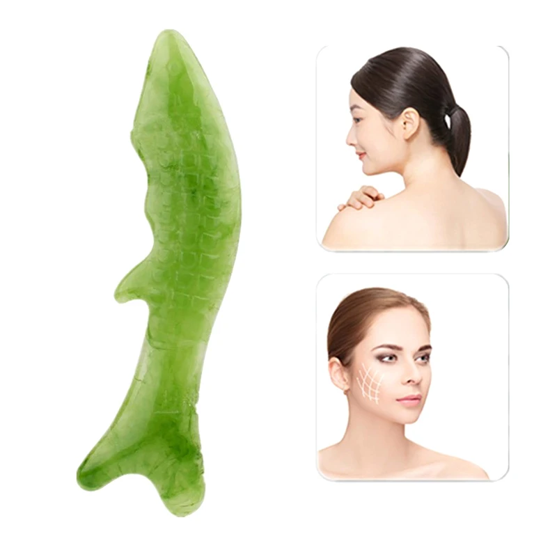 상어 피부 긁기 송진 구아샤 마사지 보드, 구아샤 플레이트, 얼굴 눈 SPA 마사지 스크레이퍼 도구, 얼굴 목 등 몸 다리 