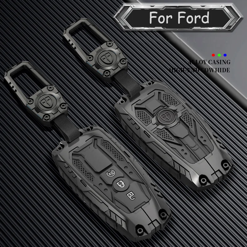 Nueva funda para llave remota de coche, carcasa Fob para Ford Edge Fusion Mustang Explorer F150 F250 F350 Ecosport, soporte Protector sin llave