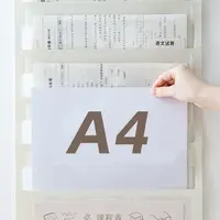 Portable Wall Hanging File Organizers Large Capacity With Handle Expanding File Folder Multi Layer Letter Size 3