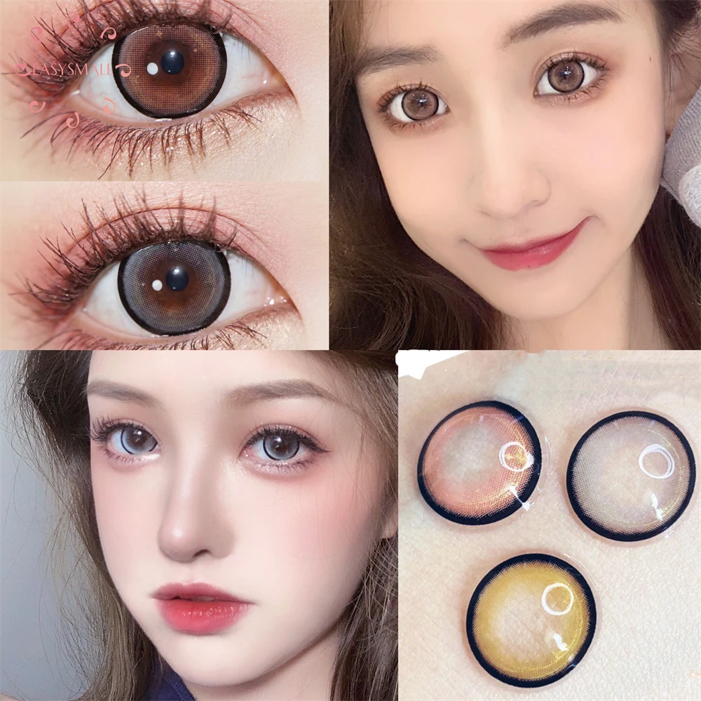 

bead gray Natural Color Lens Eyes Yearly Color Contact Lenses For Eyes small Beauty pupil Contact Lens Eye Cosmetic