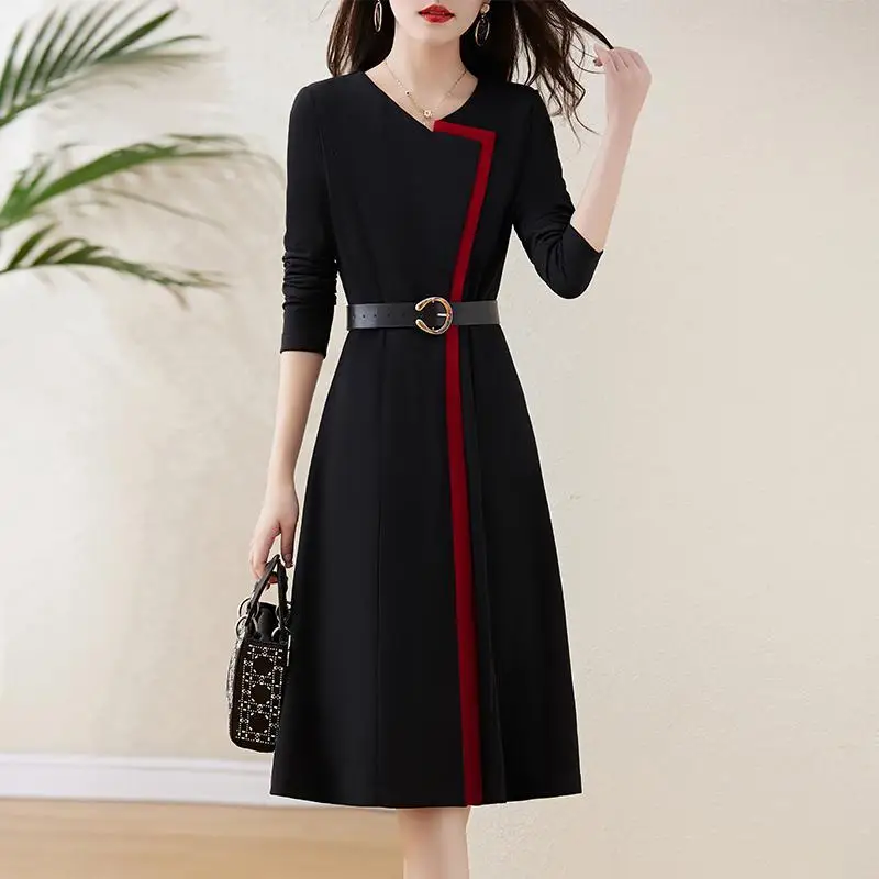 Rosewood High Perfect Stranger Burgundy High Neck Dress Spring