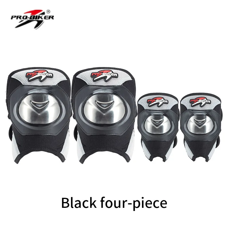 

PRO-BIKER P19A MTB Protective Gear Stainless Steel Motorcycle Knee Pads Elbow Protector Snowboard Downhill Motocross Protection