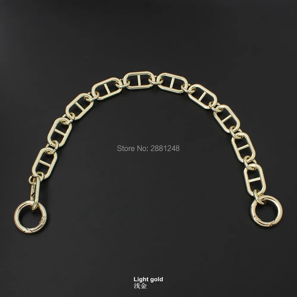18mm new grade Good match zinc alloy chain strap bag parts handles Accessory Factory Plating Cover Wholesale handbag strap