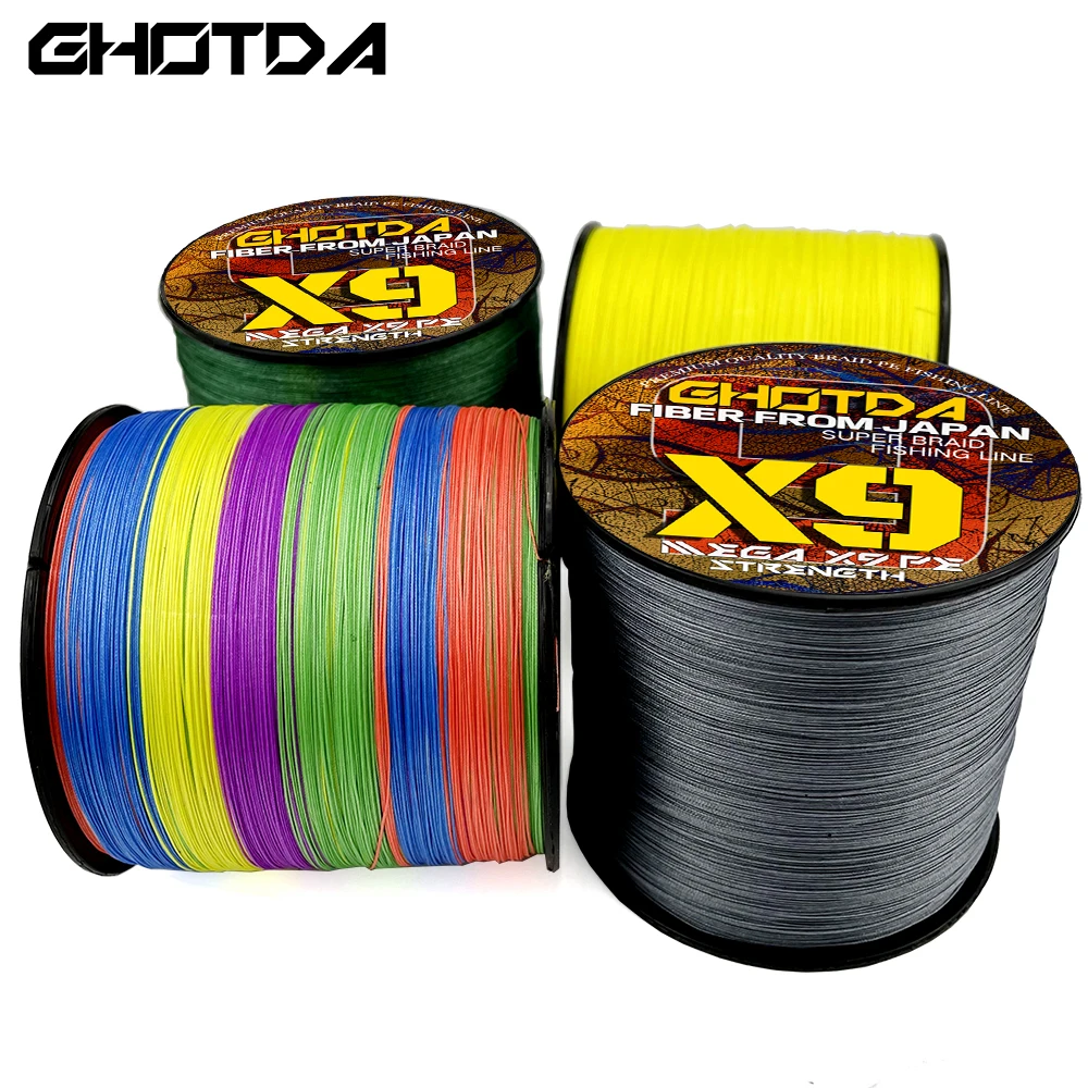 

Леска рыболовная из 8/9 нитей, 300 м, 4 цвета, 20-lb