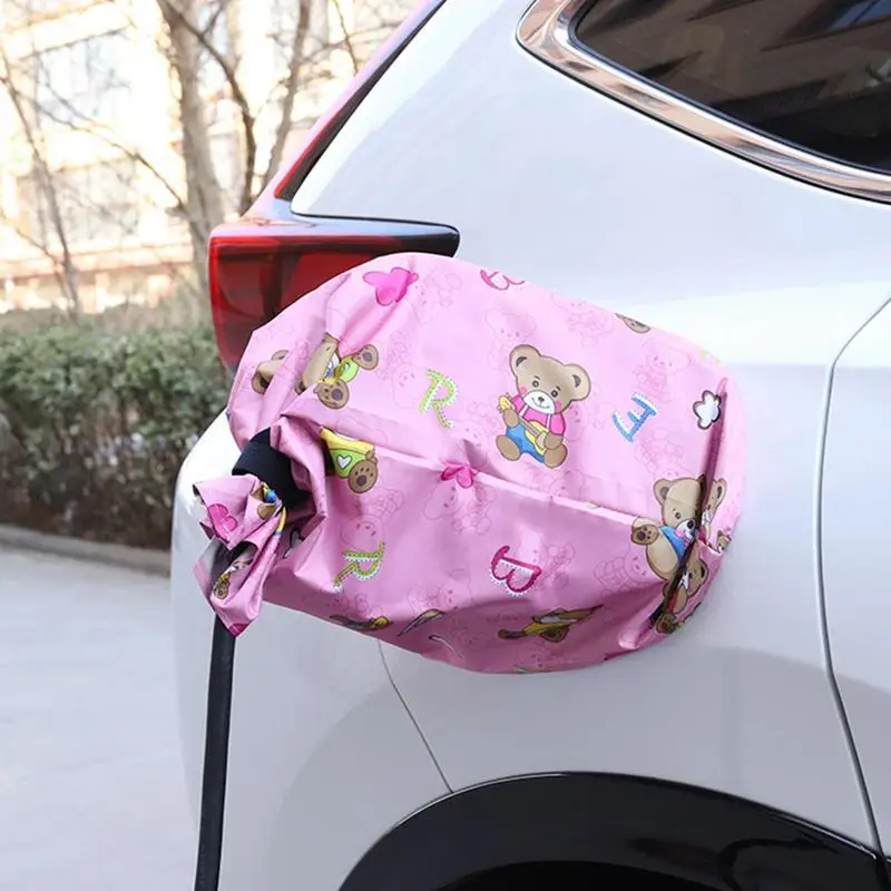 

Car Charging Guns Protector Cover Electric Car Charger Waterproof Oxford Sleeve For Tesla Model Y, For BYD, For All Electric Car