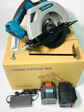  Source factory foreign trade lithium electric brushless electric circular saw 7 inch 185 mm05 rechargeable electric circular saw 