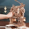 Robotime Rokr Printing Press 3D DIY Puzzle Gifts for Boyfriend Family Wooden Toys with LED Light Building Block Kit Play LK602 3