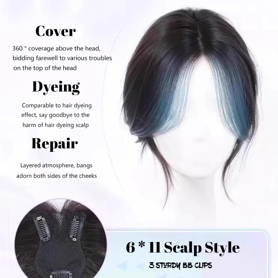 Synthetic Clip In Bangs Fringe Hairpiece For Women