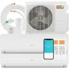 18k BTU Dual 2 Zone Mini Split Air Conditioner, 20 SEER2 9000 BTU Wifi Enabled Ductless Inverter Air Conditioner & Heater Pump 1