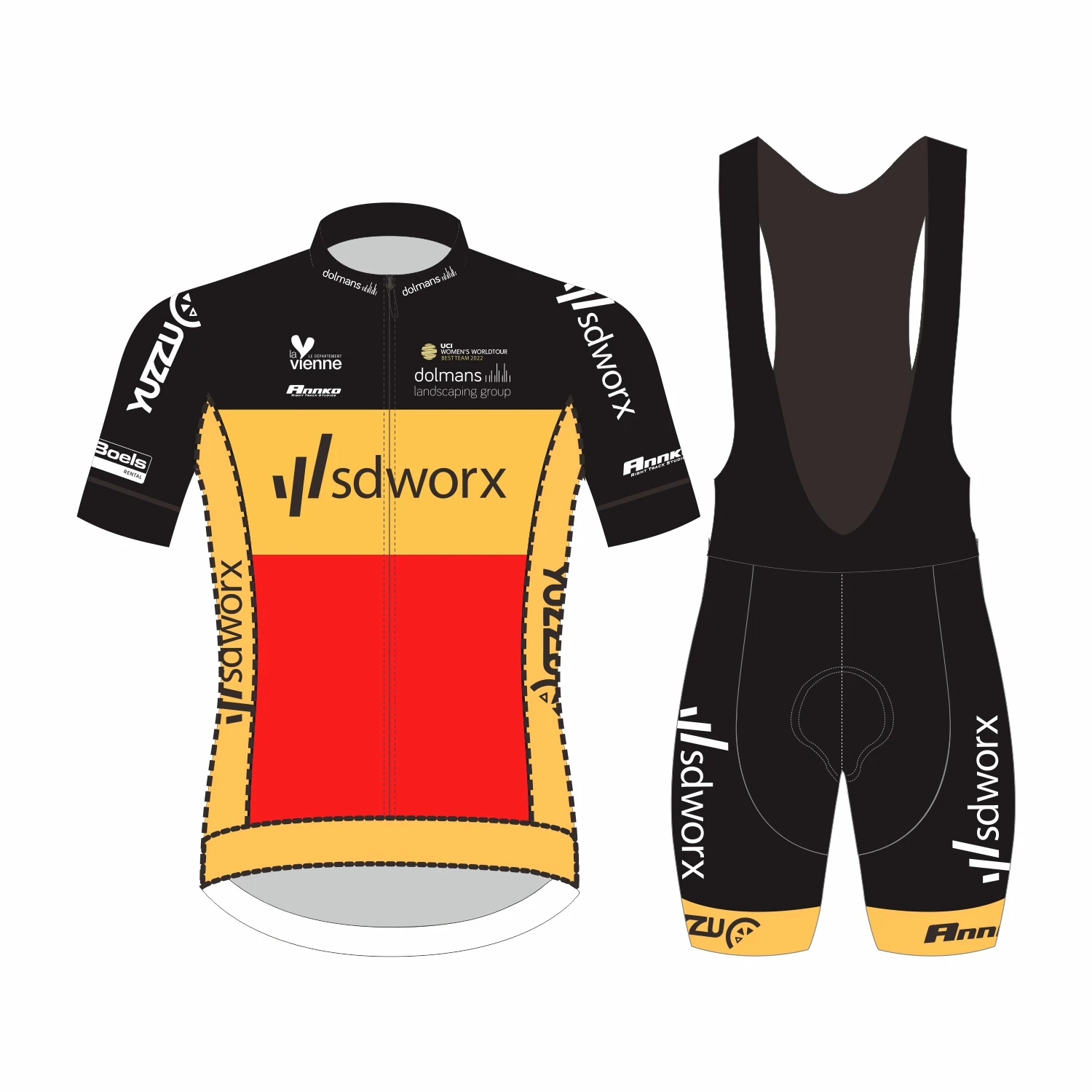 Pro sdworx Top Quality Cycling Jersey Summer Colorful Breathable Short Suit Unisex Road Bike Clothing Bicycle Apparel