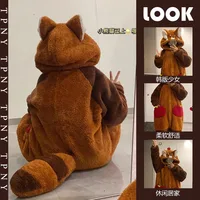 Adult Raccoon Cosplay Costume Robes Kigurumi Unicorn Onesie Anime Nightgown Halloween Cartoon Bear Pajamas Winter 4