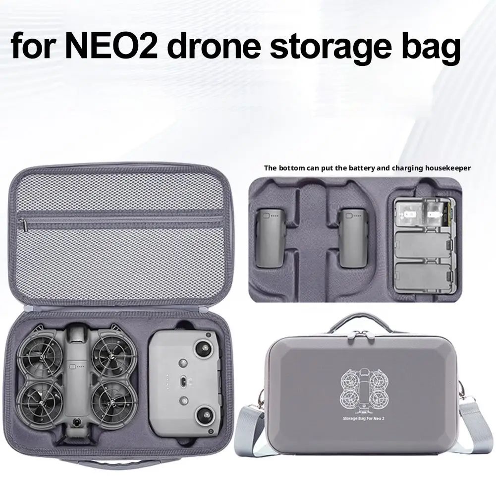 DJI NEO 2 플라이 모어 콤보 키트용 충격 방지 케이스, 휴대용 비행 카메라 방수, 부드러운 비행 세트 보관 가방