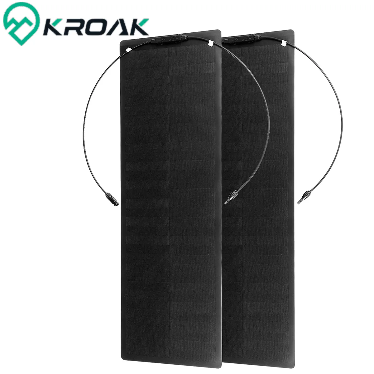 

1/2PCS 100W 18V Flexible Solar Panel Bendable Waterproof Monocrystalline Portable Solar Panel for Camping RV Boat